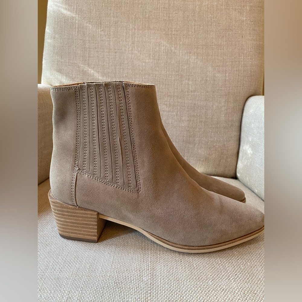 Rag & Bone Womens Rover Suede Ankle Boots in Taupe Sz 39/9 - Picture 4 of 11